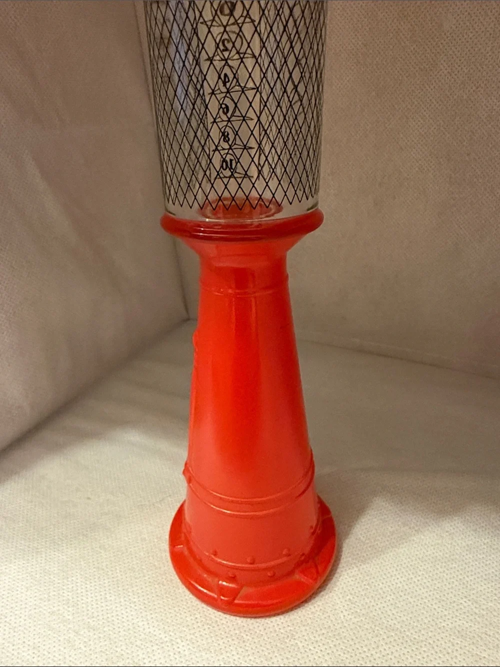 Avon Wild Country Gas Pump After Shave Bottle - Red and Cream